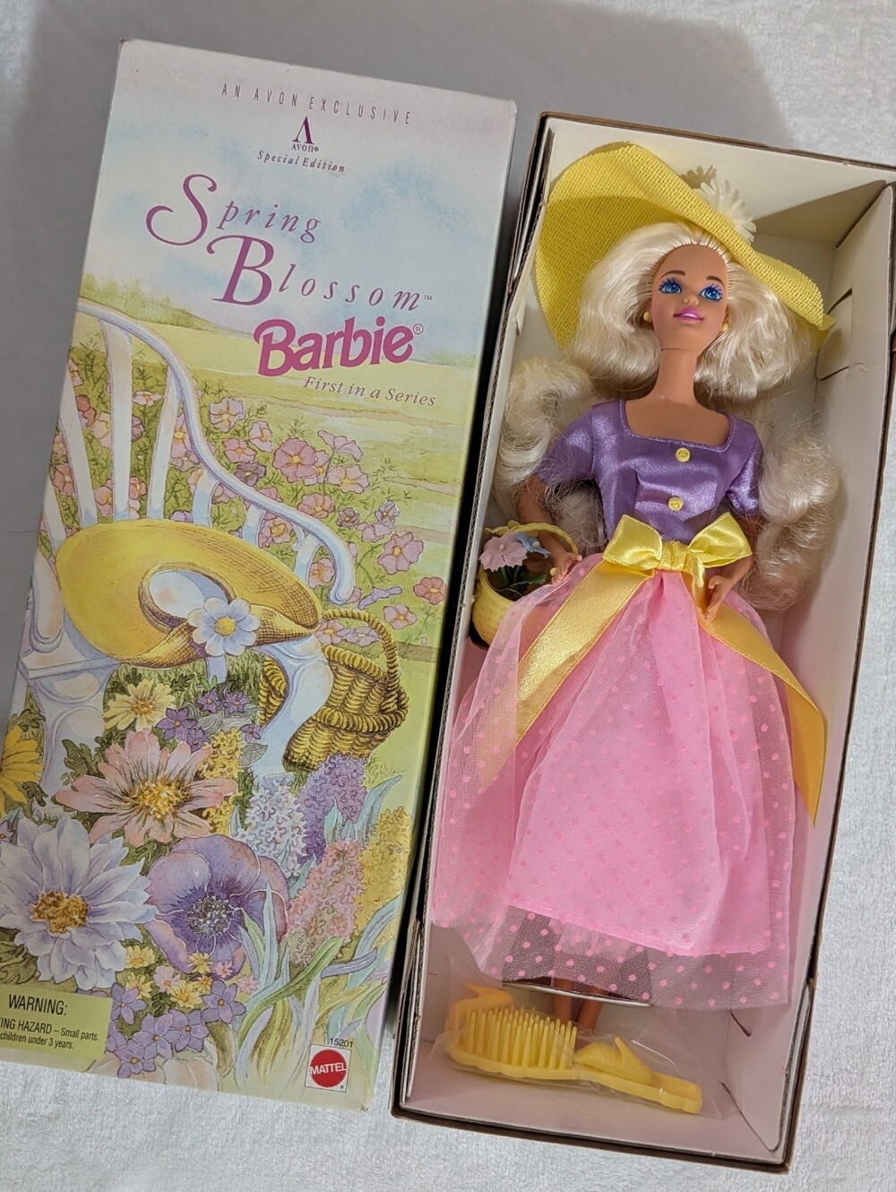 Vintage 1995 Spring Blossom Barbie, Gorgeous doll in vibrant colors